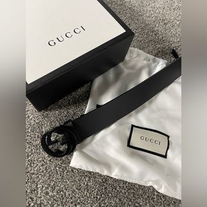 Mens Black Gucci Belt.